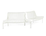 Palissade Park Dining Bench Out/Out set of 2, cream white