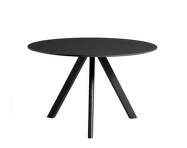 Copenhague CPH 20 Table Ø120, black oak/black laminate