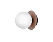 Liila 1 Wall/Ceiling Light Small, dark bronze/opal