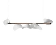 Florii 5 Linear Pendant, dark bronze/white