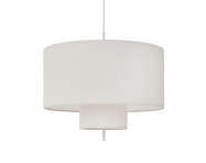 Margin Pendant Lamp Ø70, white canvas